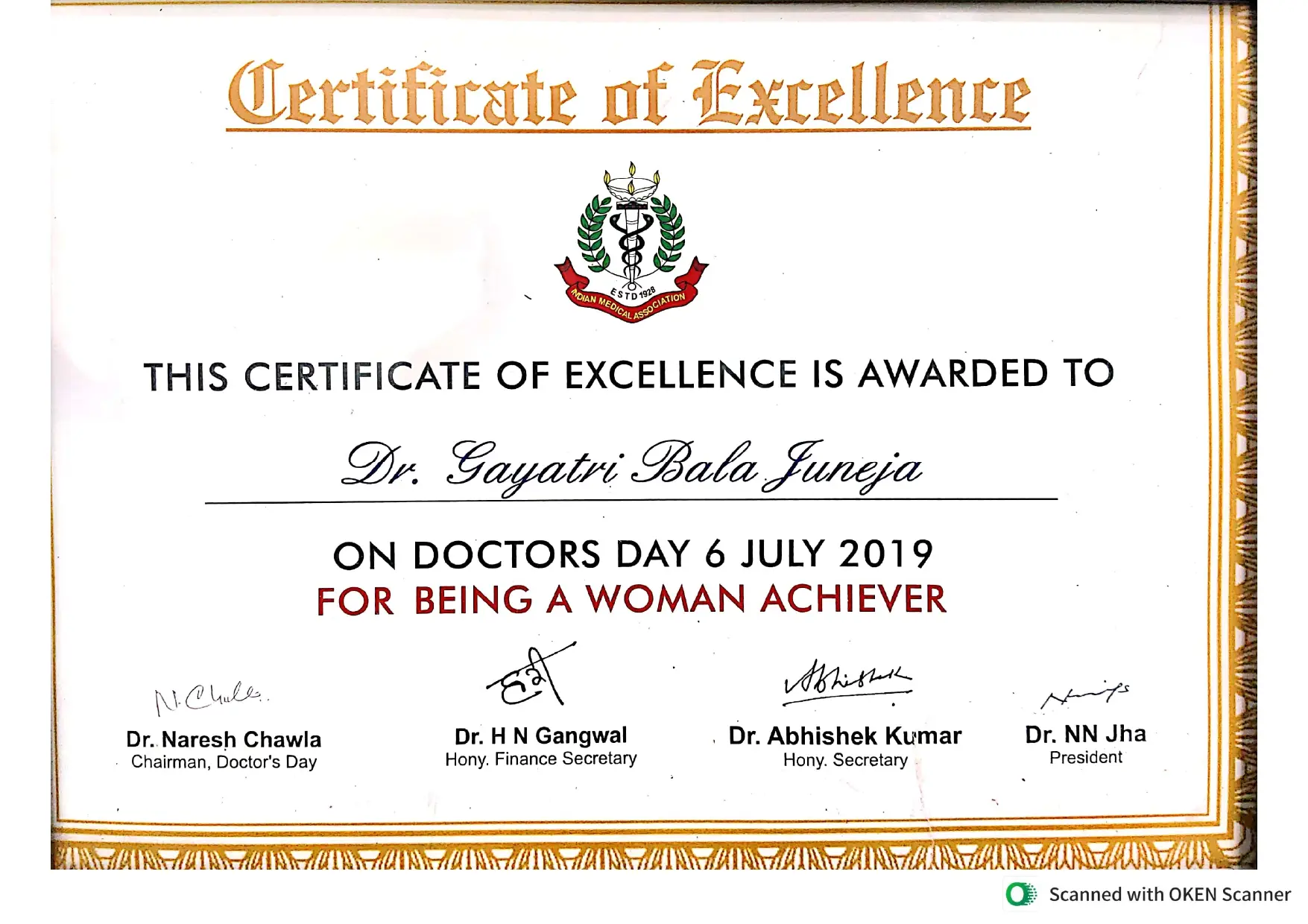 Doctor Certificate 2