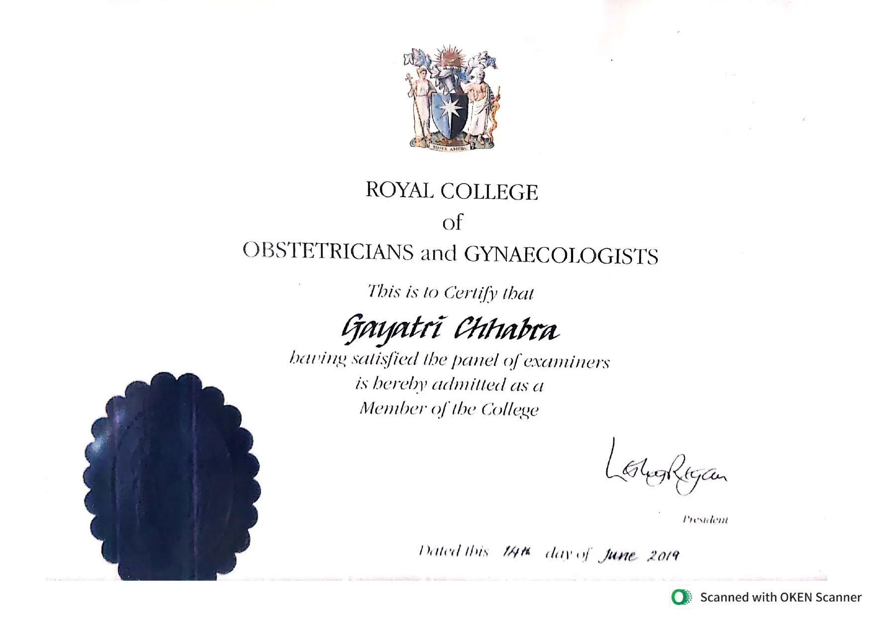 Doctor Certificate 6